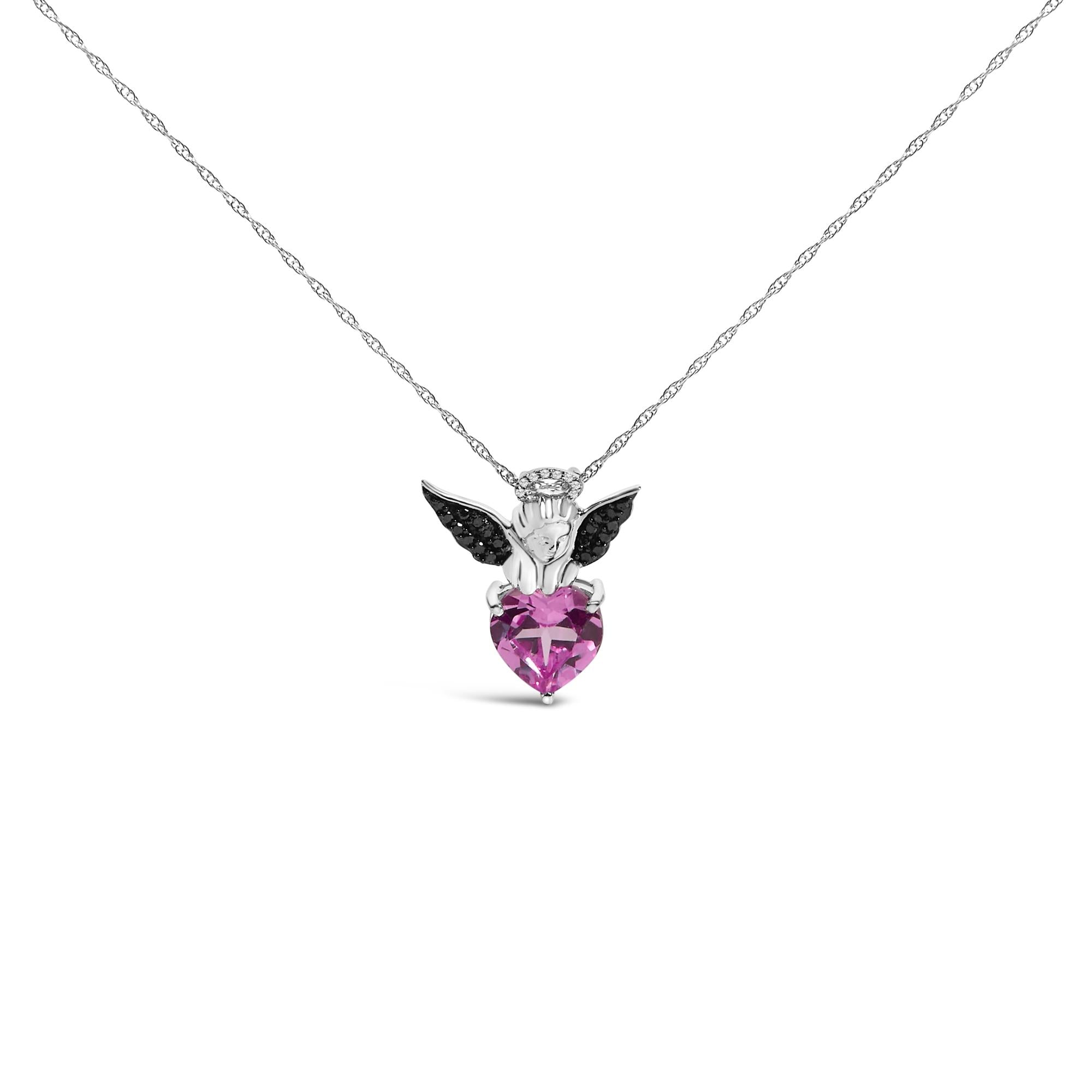 Celestial Heart Angel Necklace