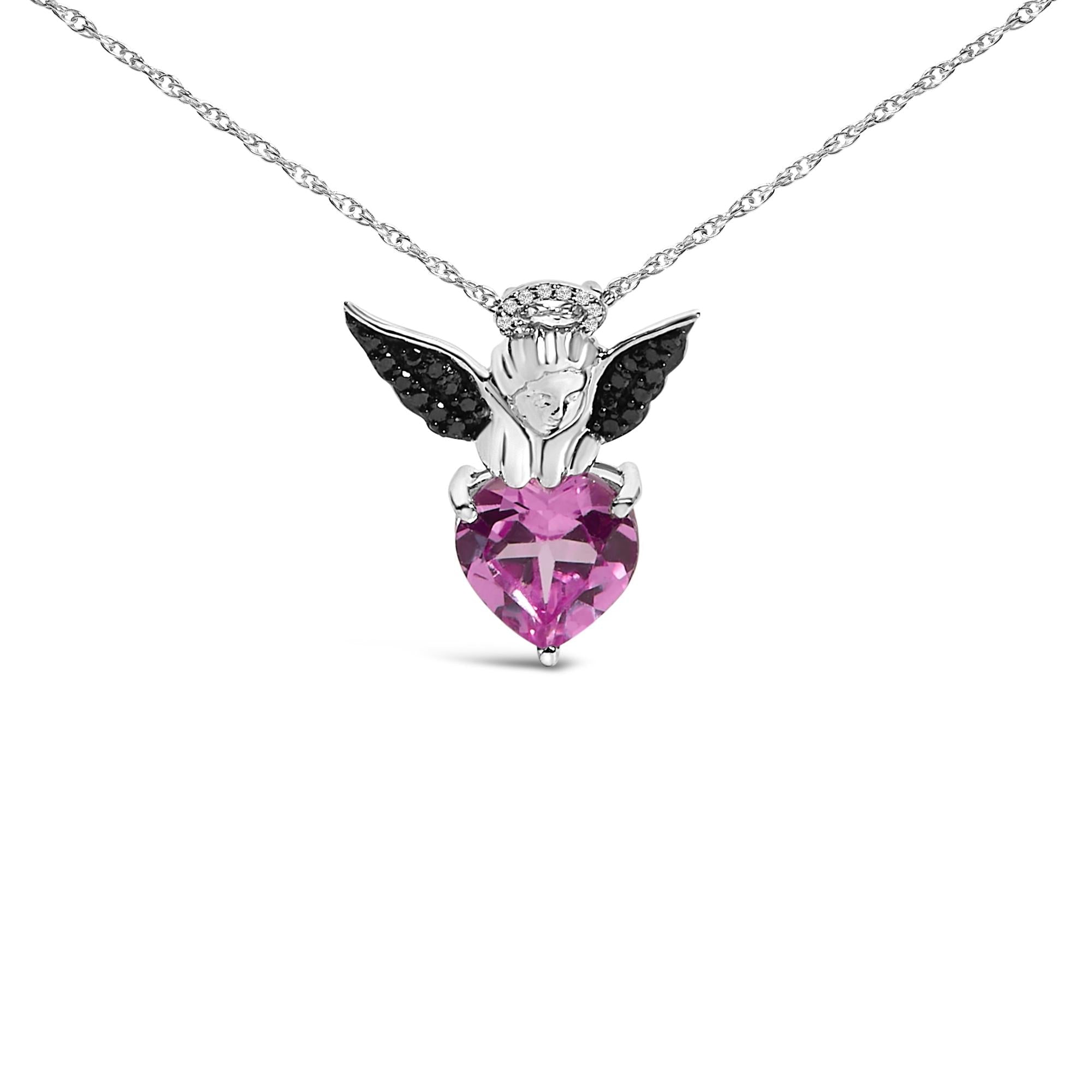 Celestial Heart Angel Necklace