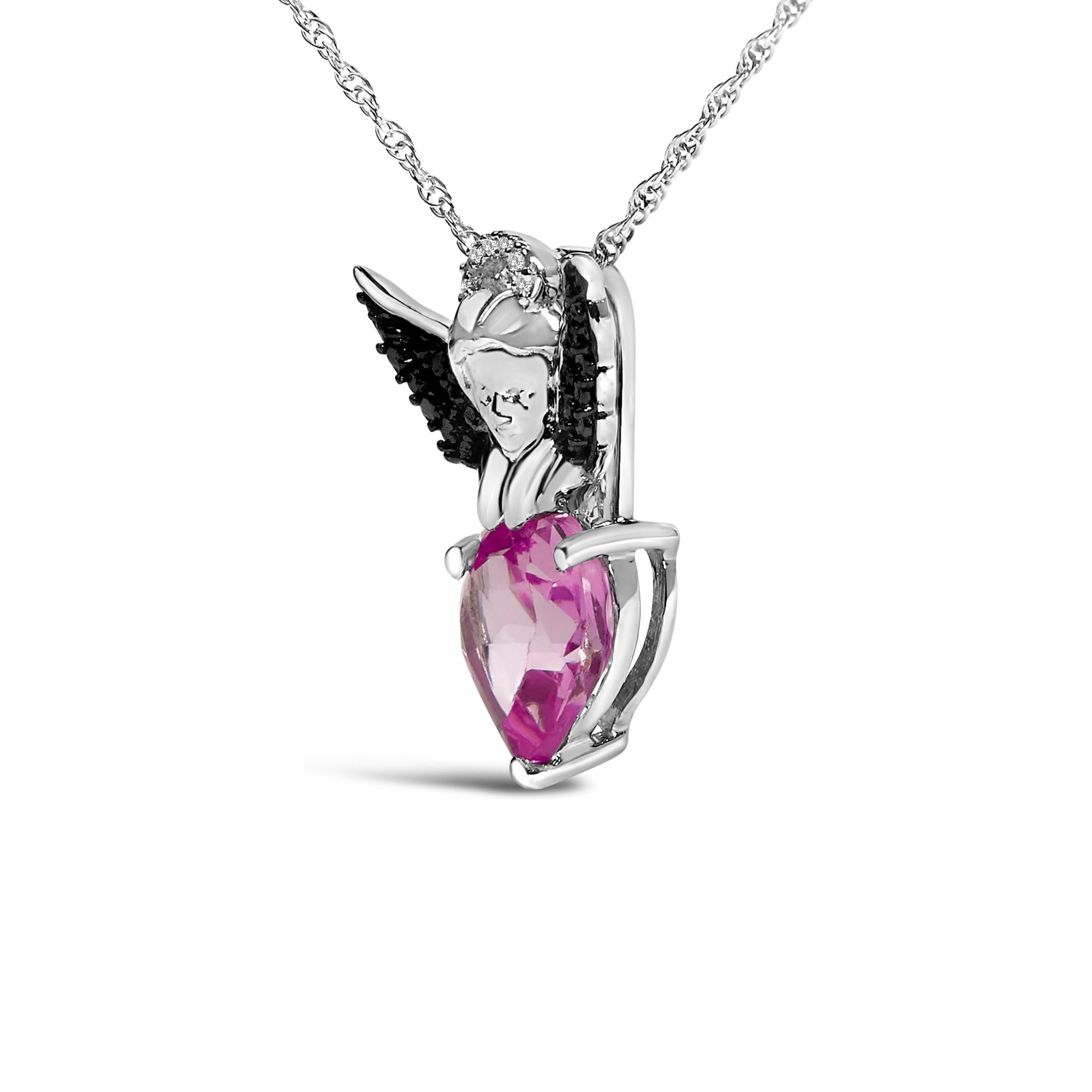 Celestial Heart Angel Necklace