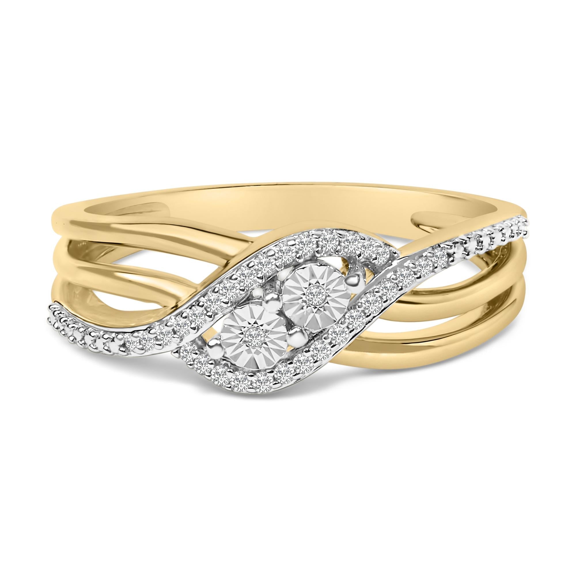 Aurora Bypass Diamond Ring