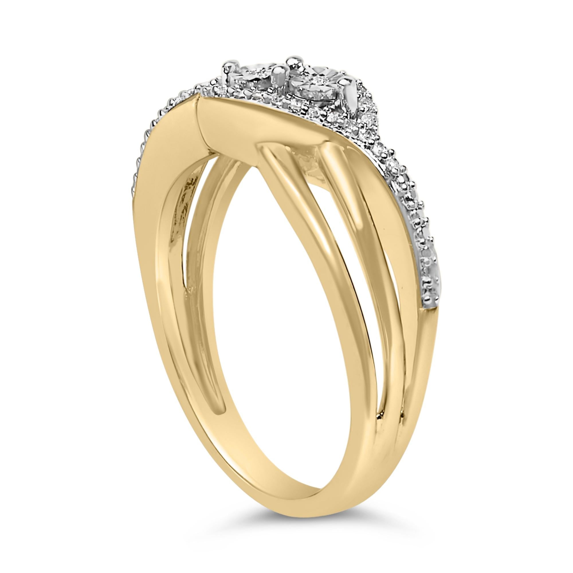 Aurora Bypass Diamond Ring