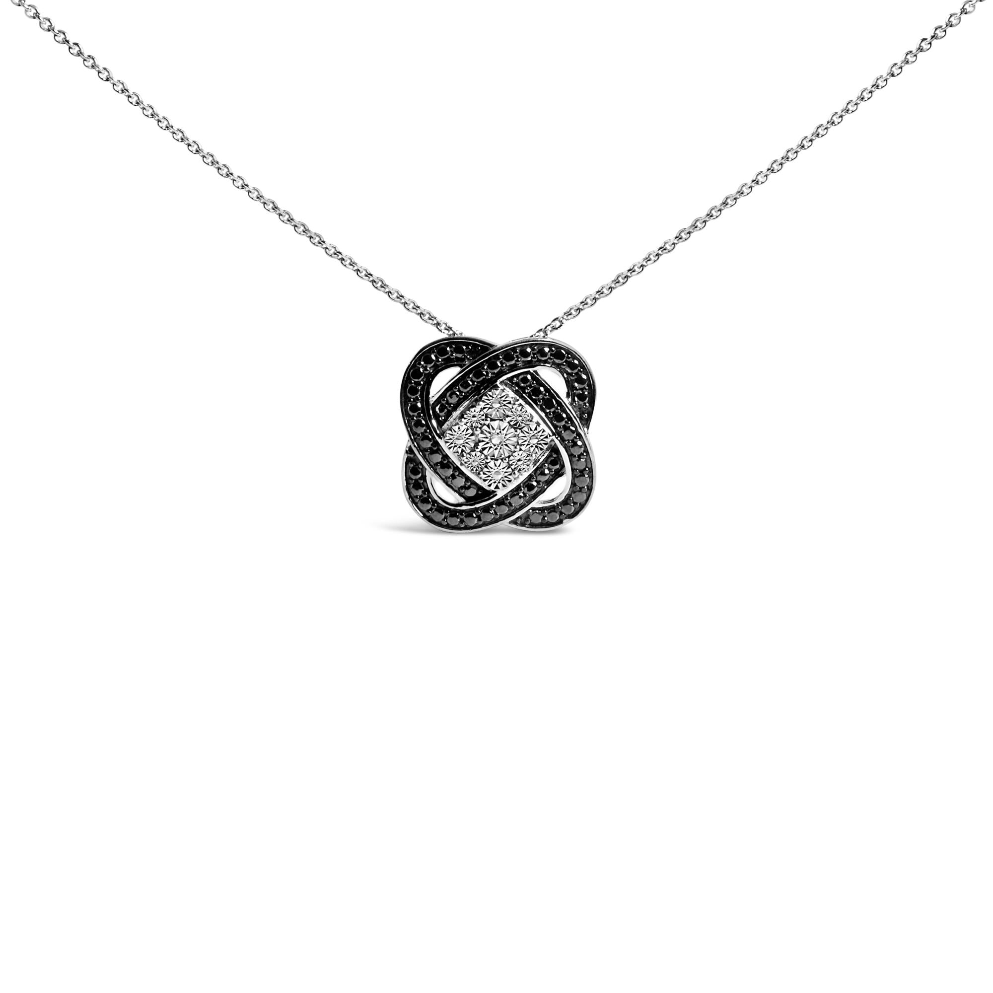 Noir Knot Diamond Pendant