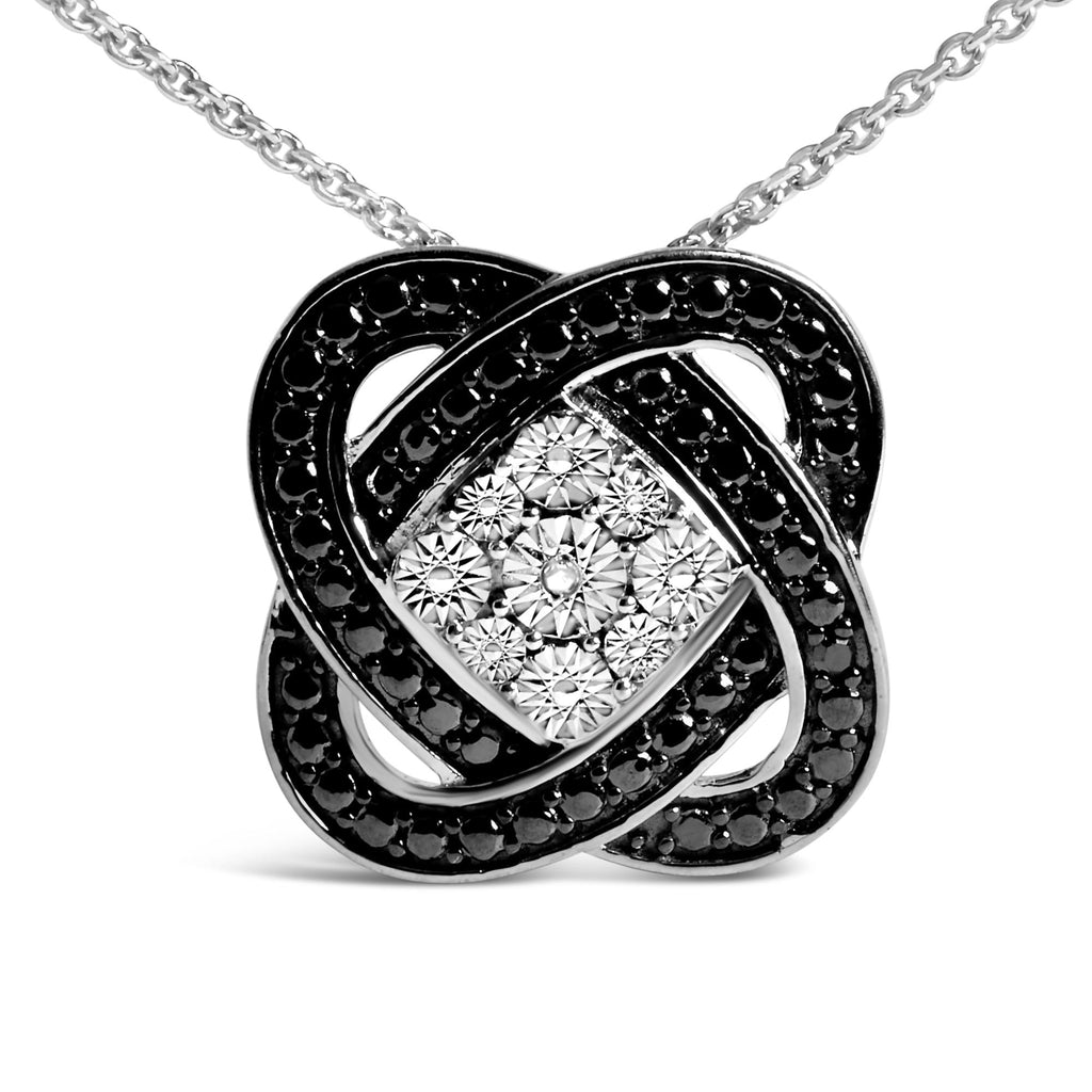 Noir Knot Diamond Pendant