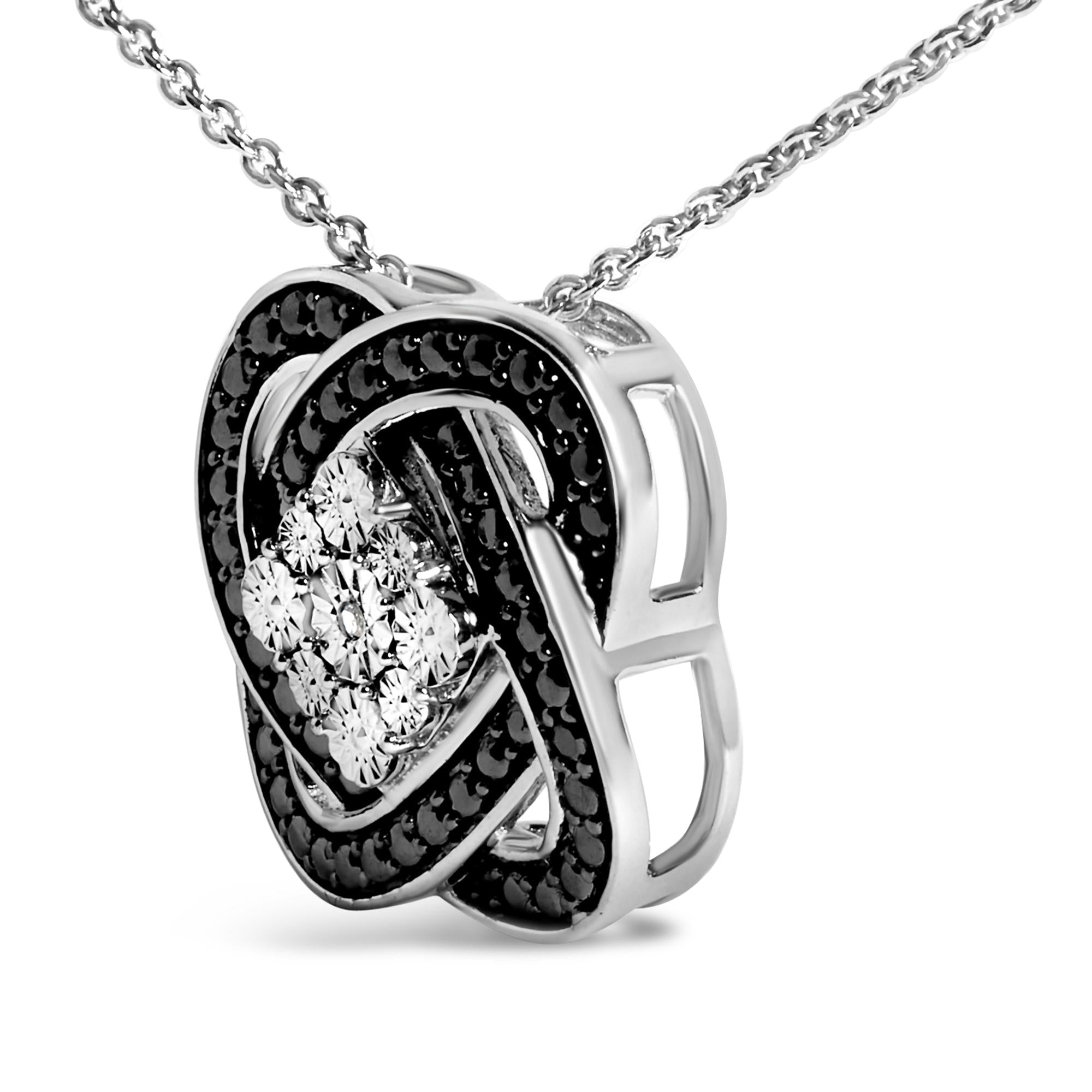 Noir Knot Diamond Pendant