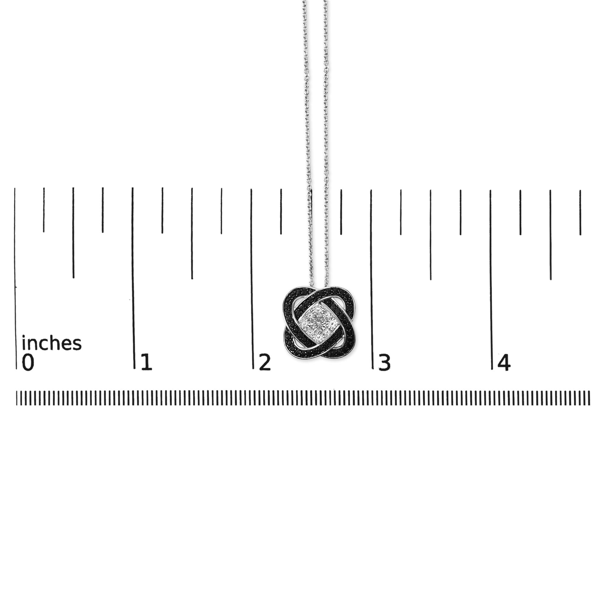 Noir Knot Diamond Pendant