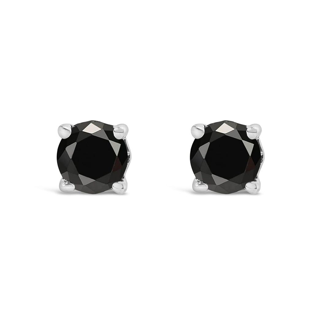 Midnight Diamond Stud Earrings