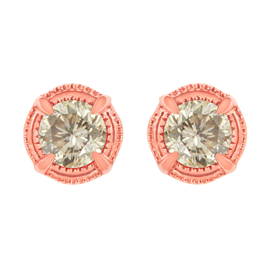 Rose Luxe Diamond Stud Earrings