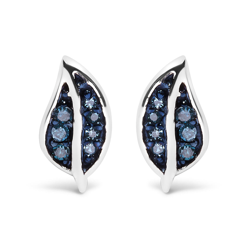 Twilight Leaf Diamond Studs