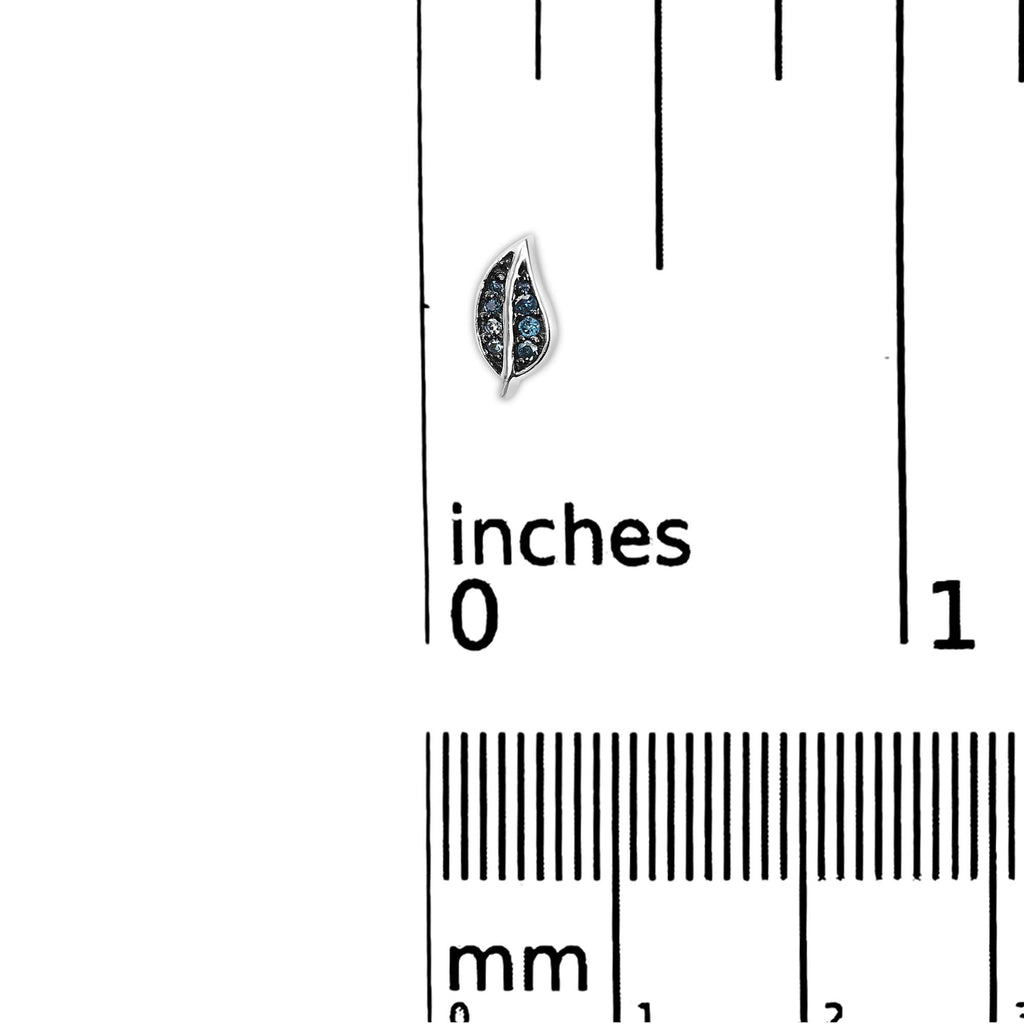 Twilight Leaf Diamond Studs