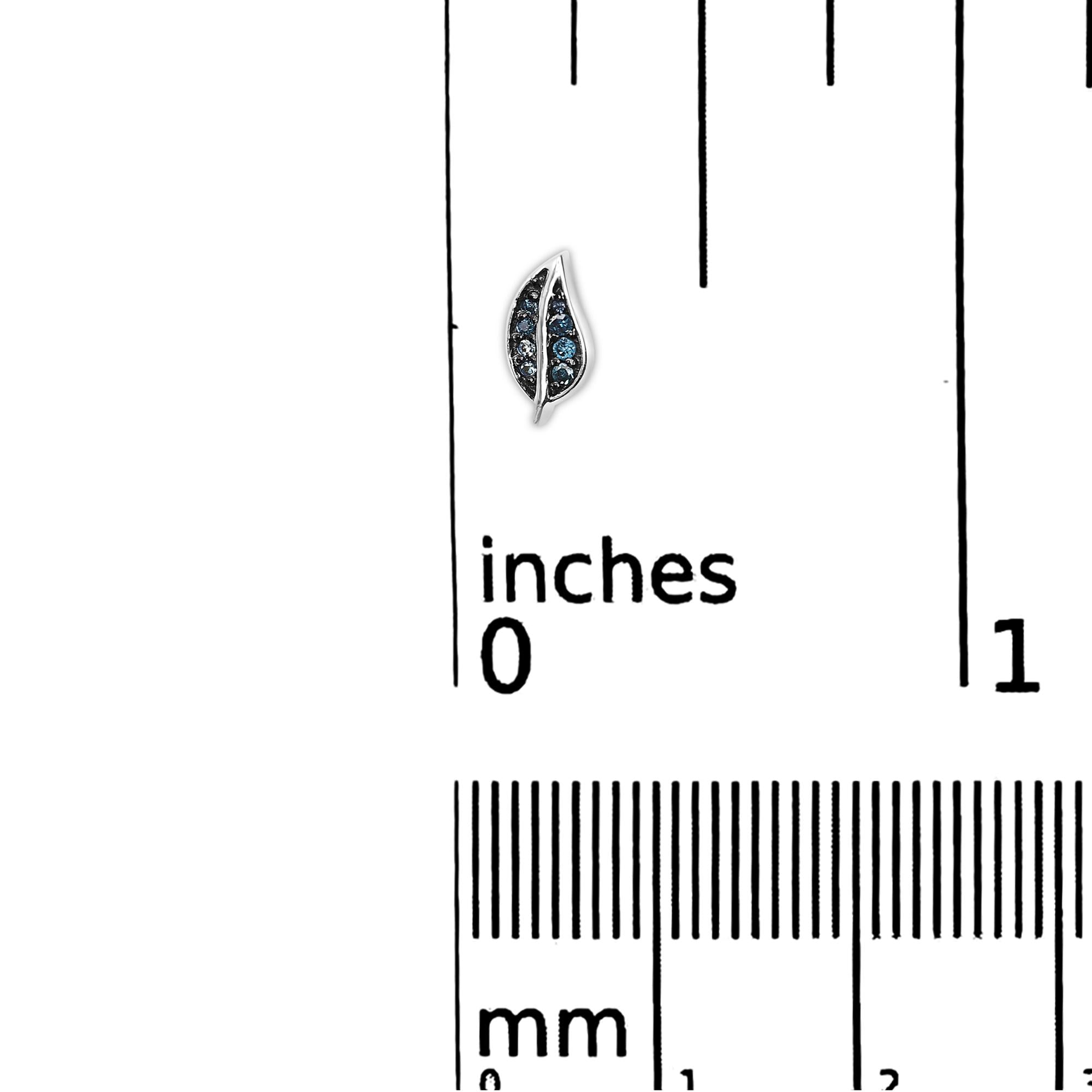 Twilight Leaf Diamond Studs