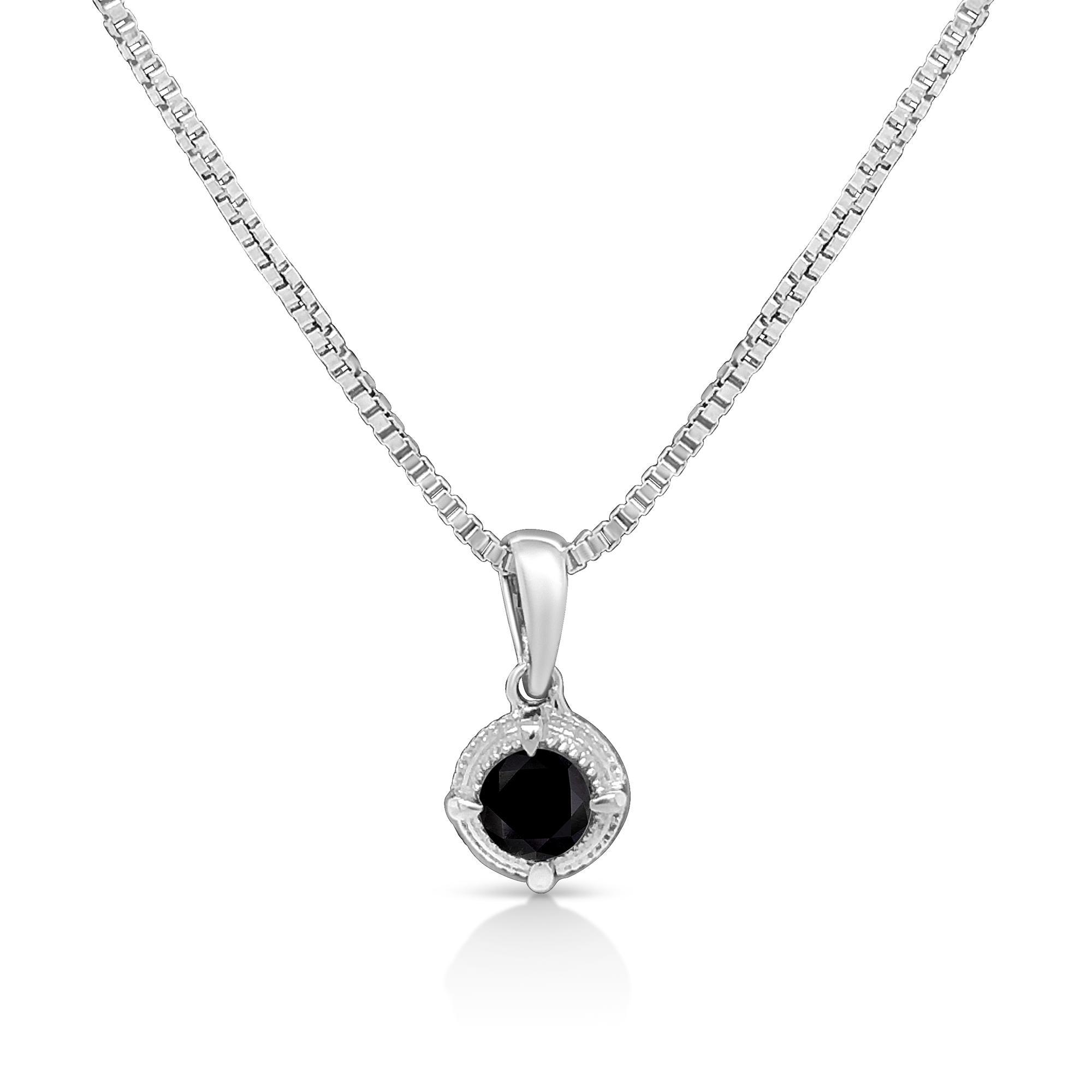 Noir Solstace Pendant Necklace