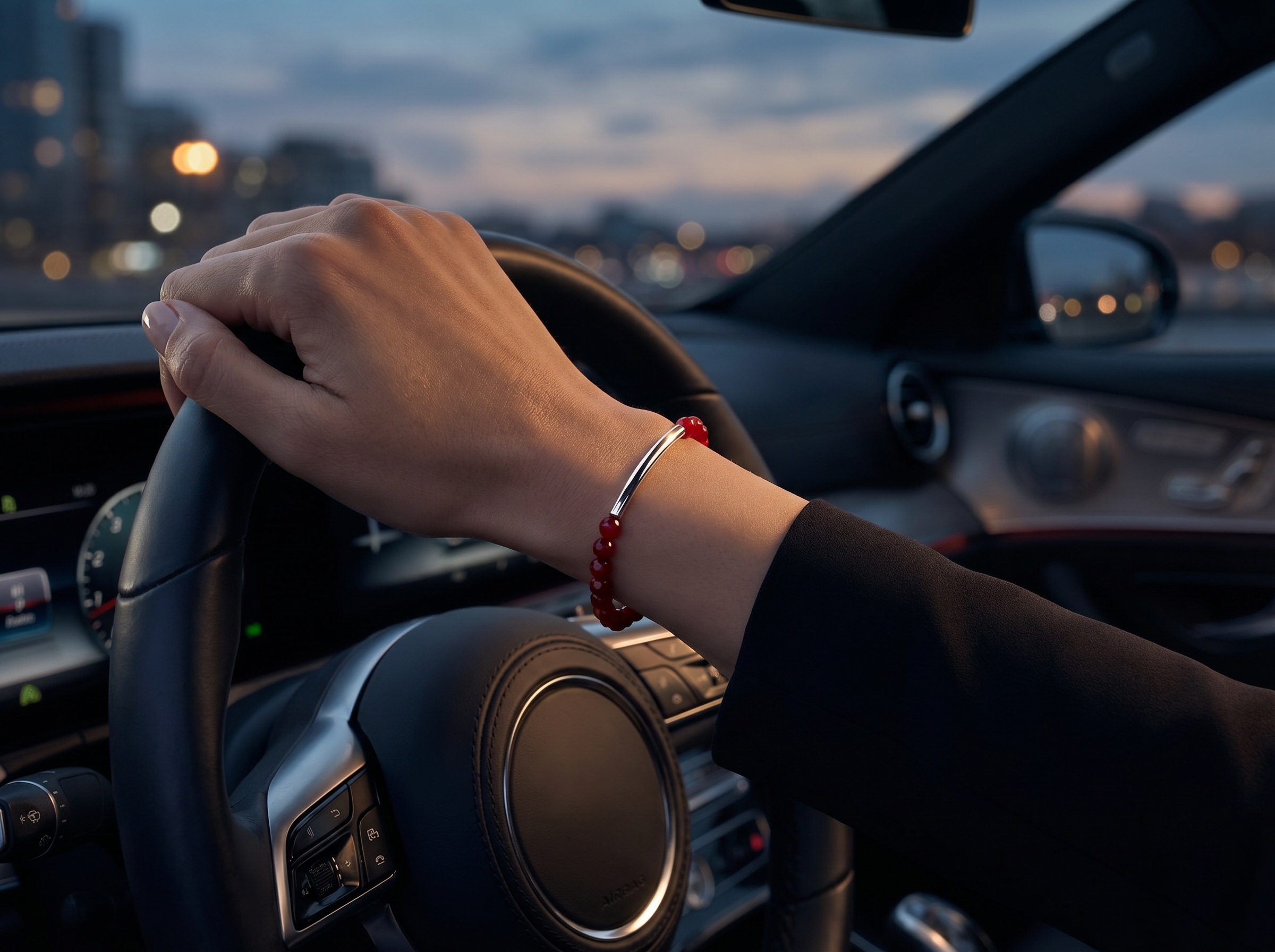 Crimson Bar Bracelet