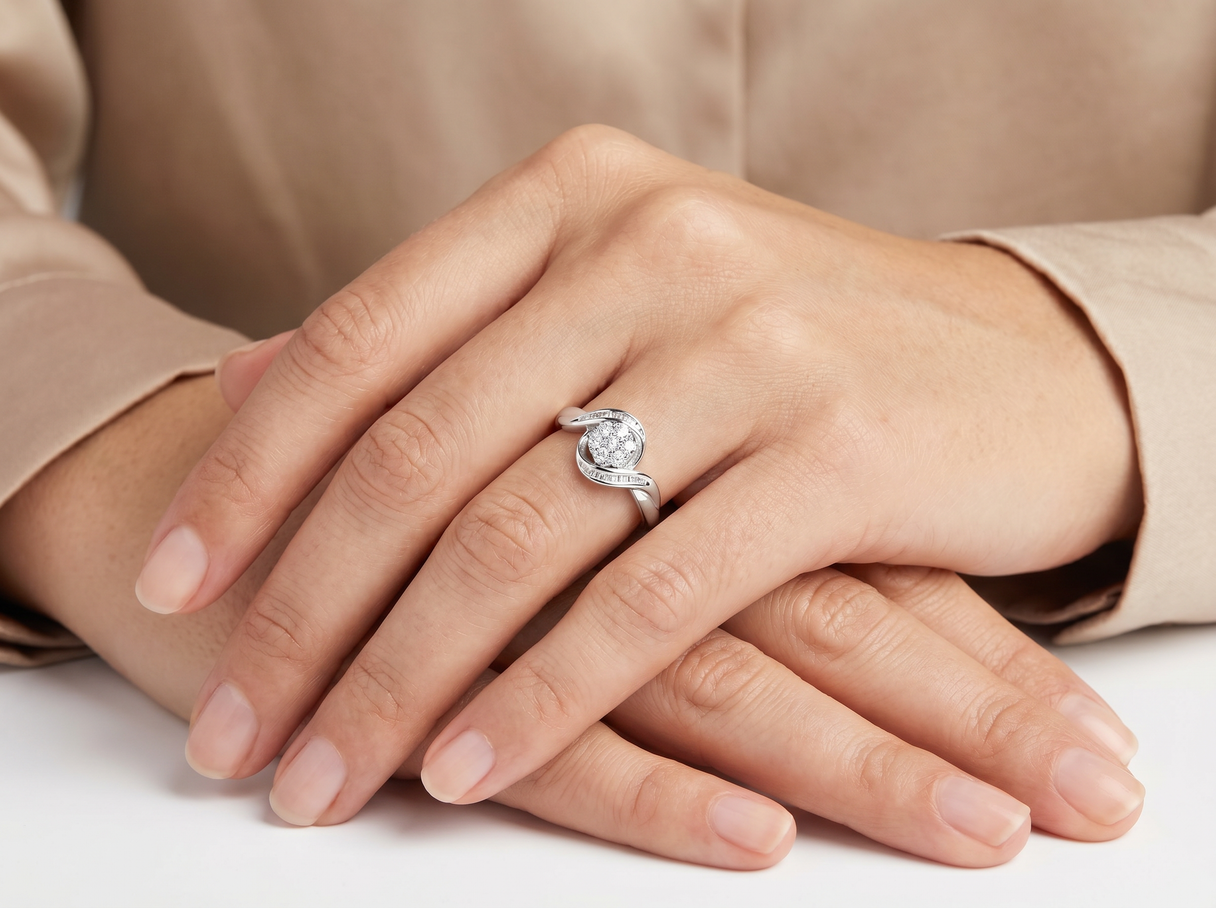 Celeste Diamond Bypass Ring