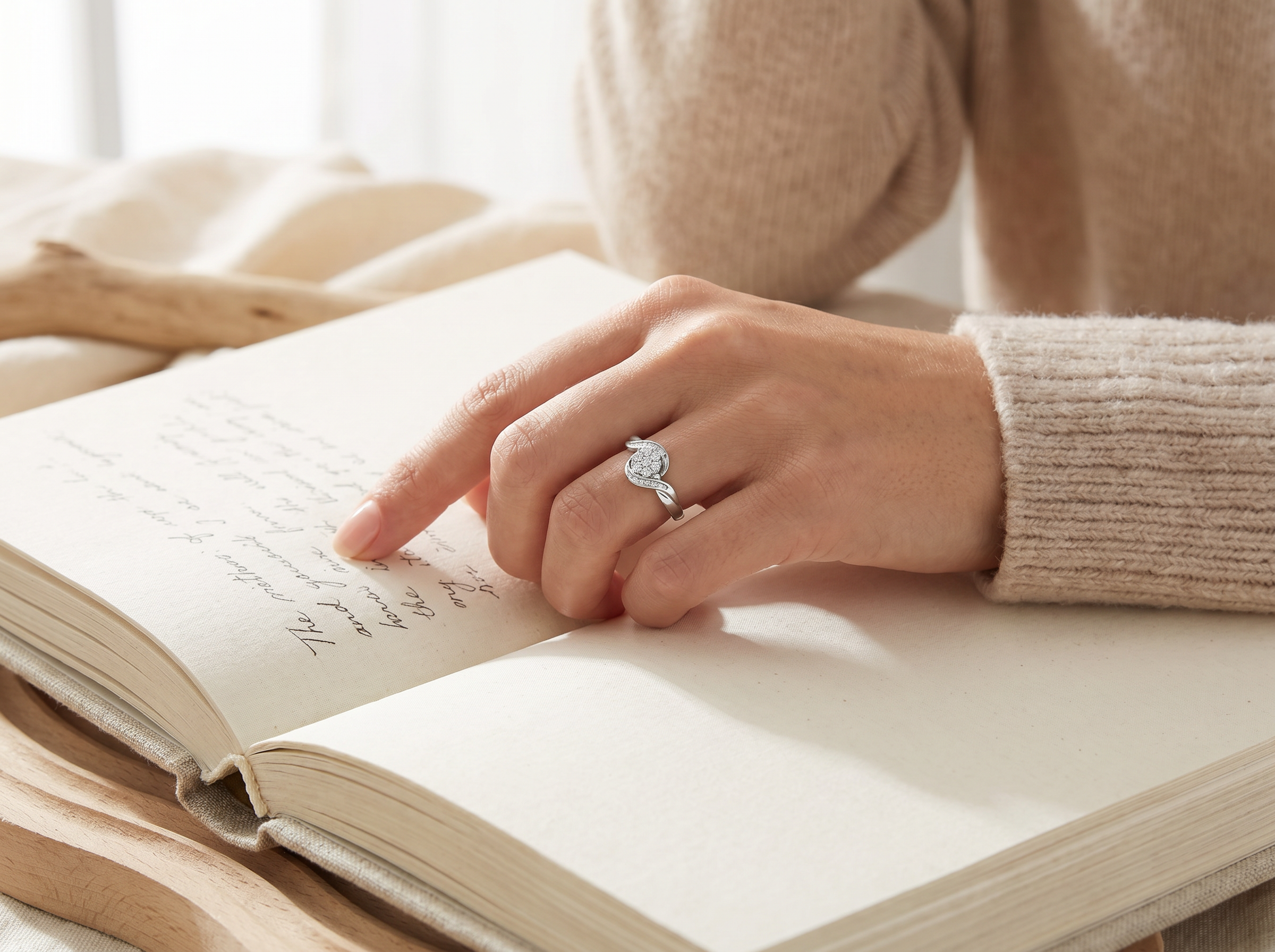 Celeste Diamond Bypass Ring