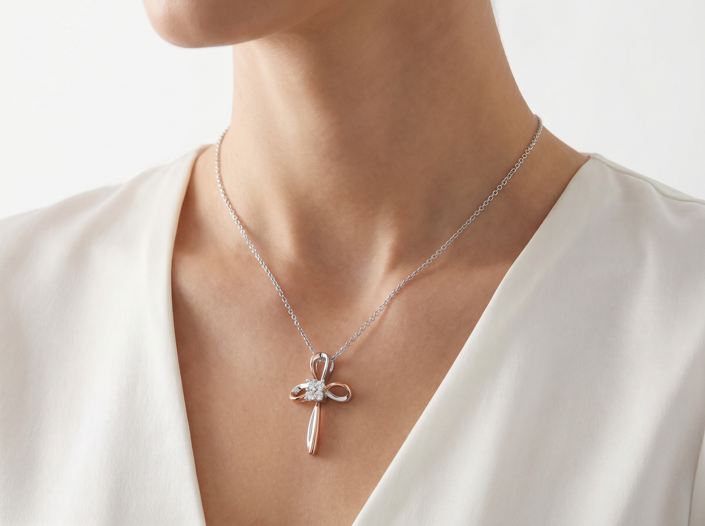 Radiant Faith Cross Necklace