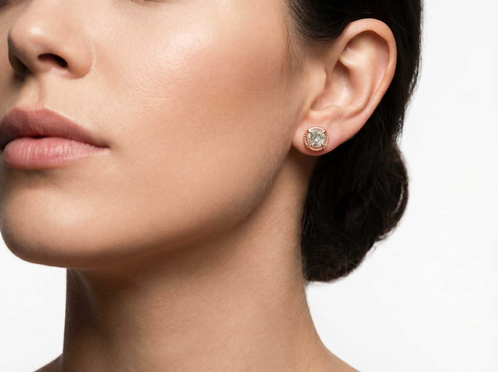 Rose Luxe Diamond Stud Earrings